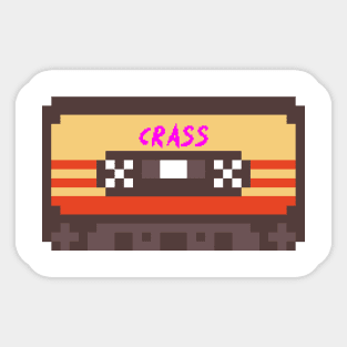 Crass 8bit cassette Sticker